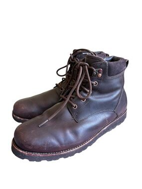 Ugg Australia Seton Men's  Shearling Lined Leather Boots Black 1008146 size 10